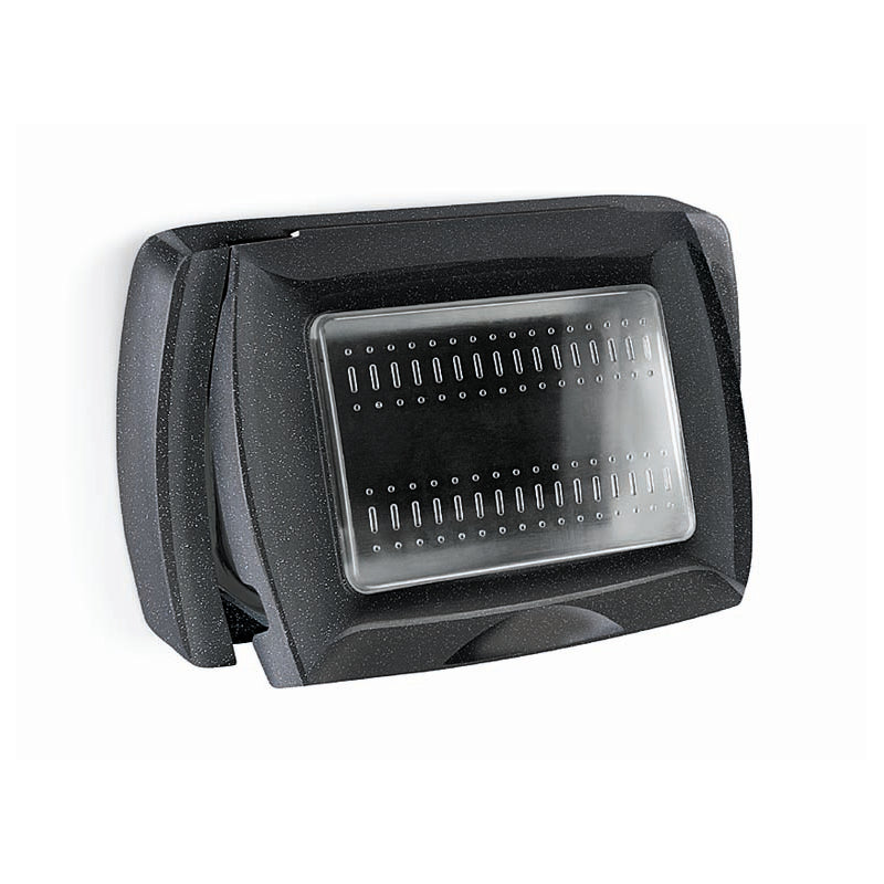 Placca autoportante IP55 3mod.MyLife Nero ELEECL4611N Placca autoportante IP55 3mod.MyLife Nero ELEECL4611N
